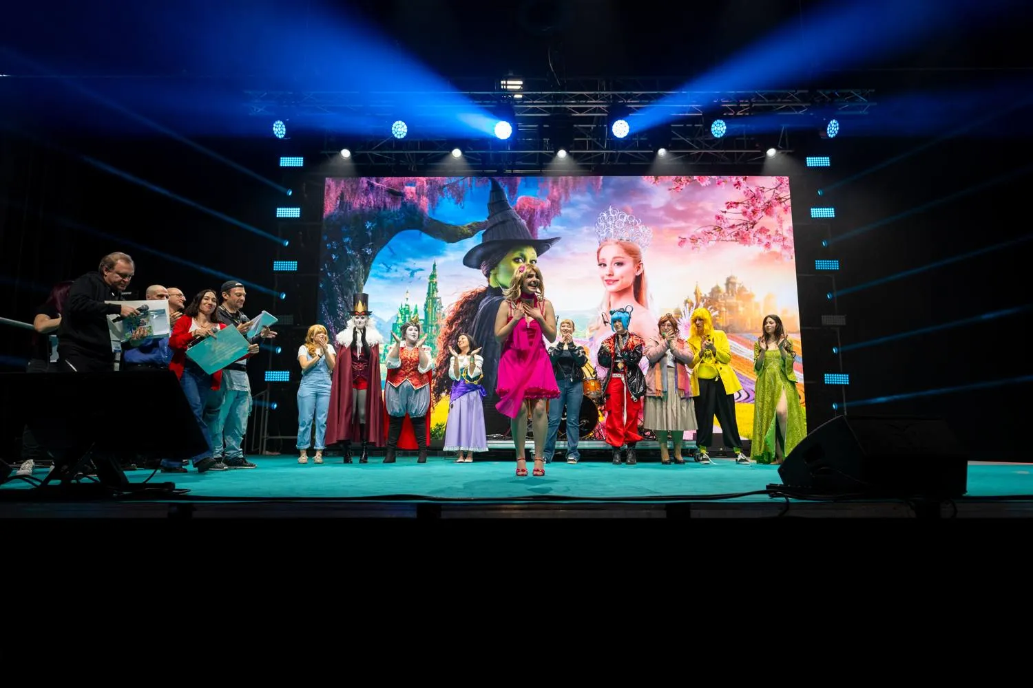 Cosplay contest on stage