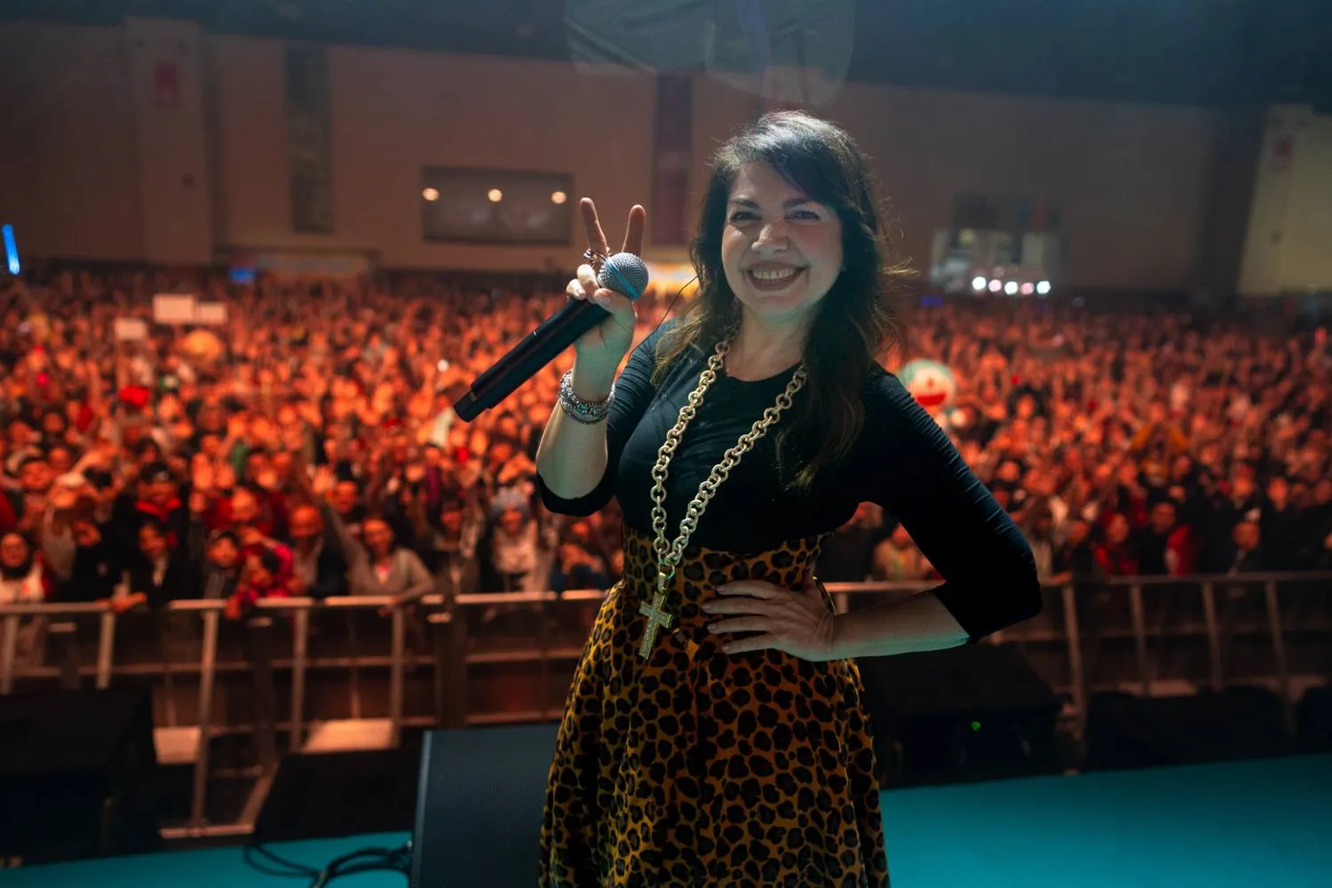 Crowd in front of the Torino Comics stage